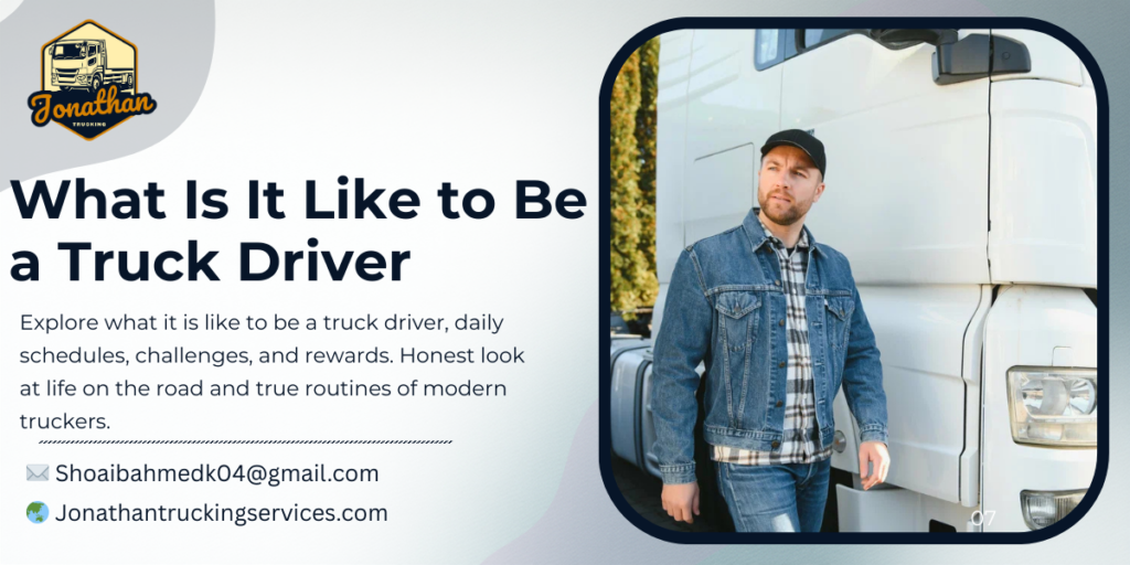 What Is It Like to Be a Truck Driver