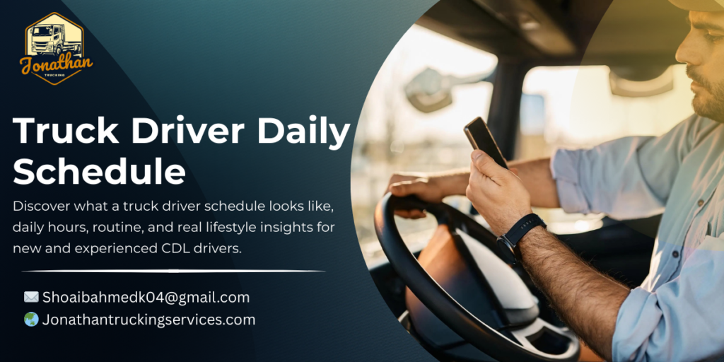 what does a truck driver schedule look like