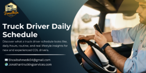 what does a truck driver schedule look like